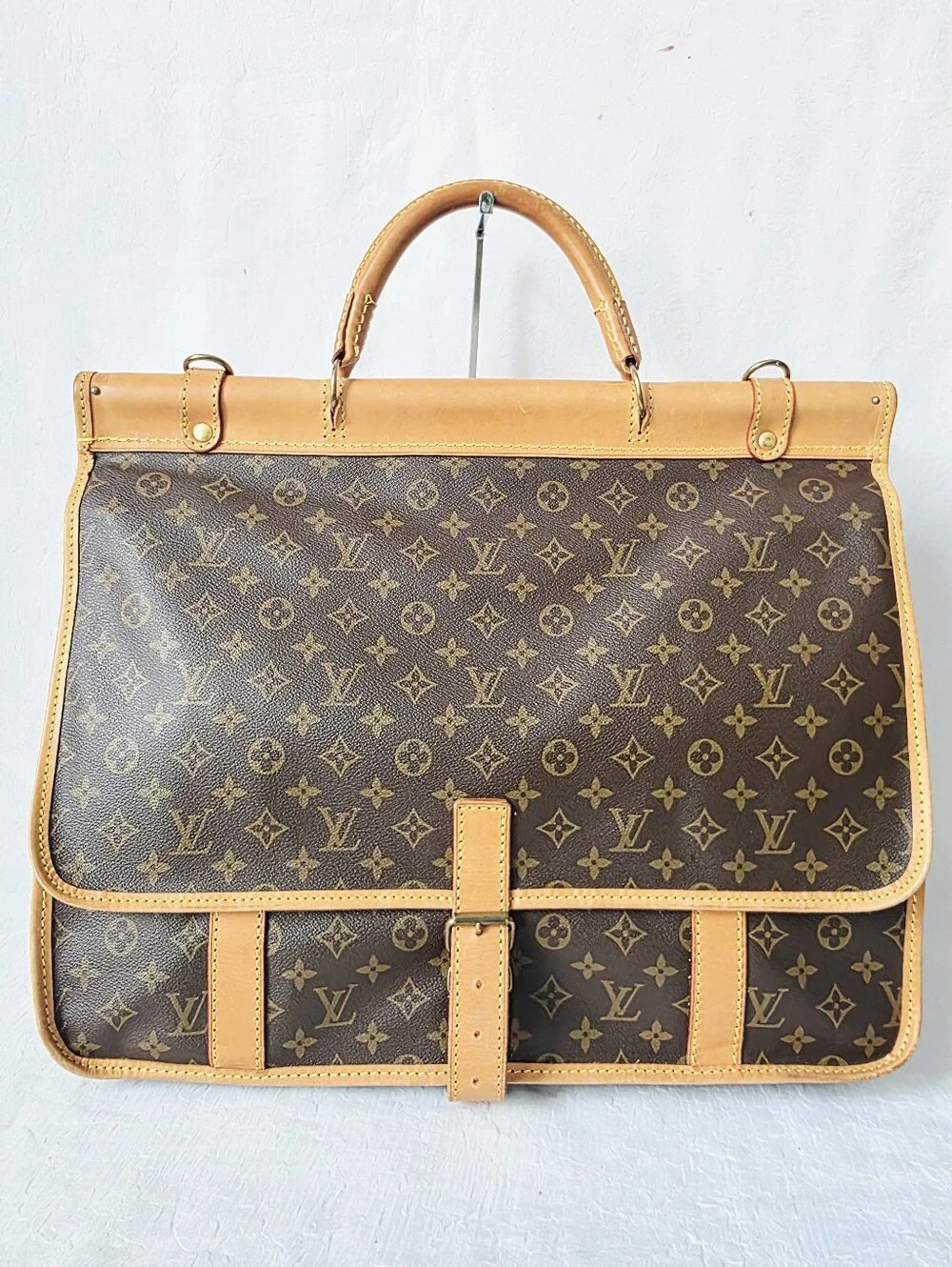 Auth Louis Vuitton Monogram Sac Kleber Travel Bag